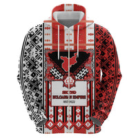 Second Bulgarian Empire Zip Hoodie Slavic Patterns - Wonder Print Shop