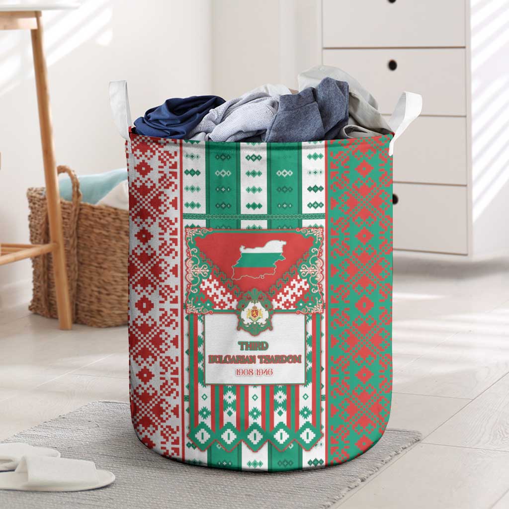 Tsardom Of Bulgaria Laundry Basket Slavic Patterns - Wonder Print Shop