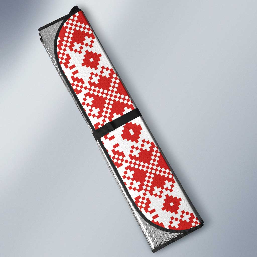 Tsardom Of Bulgaria Auto Sun Shade Slavic Patterns - Wonder Print Shop