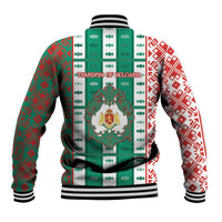 Tsardom Of Bulgaria Baseball Jacket Slavic Patterns - Wonder Print Shop