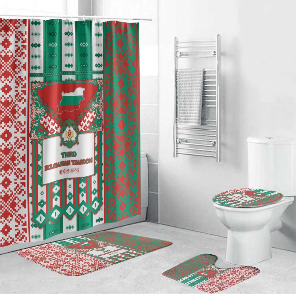 Tsardom Of Bulgaria Bathroom Set Slavic Patterns - Wonder Print Shop