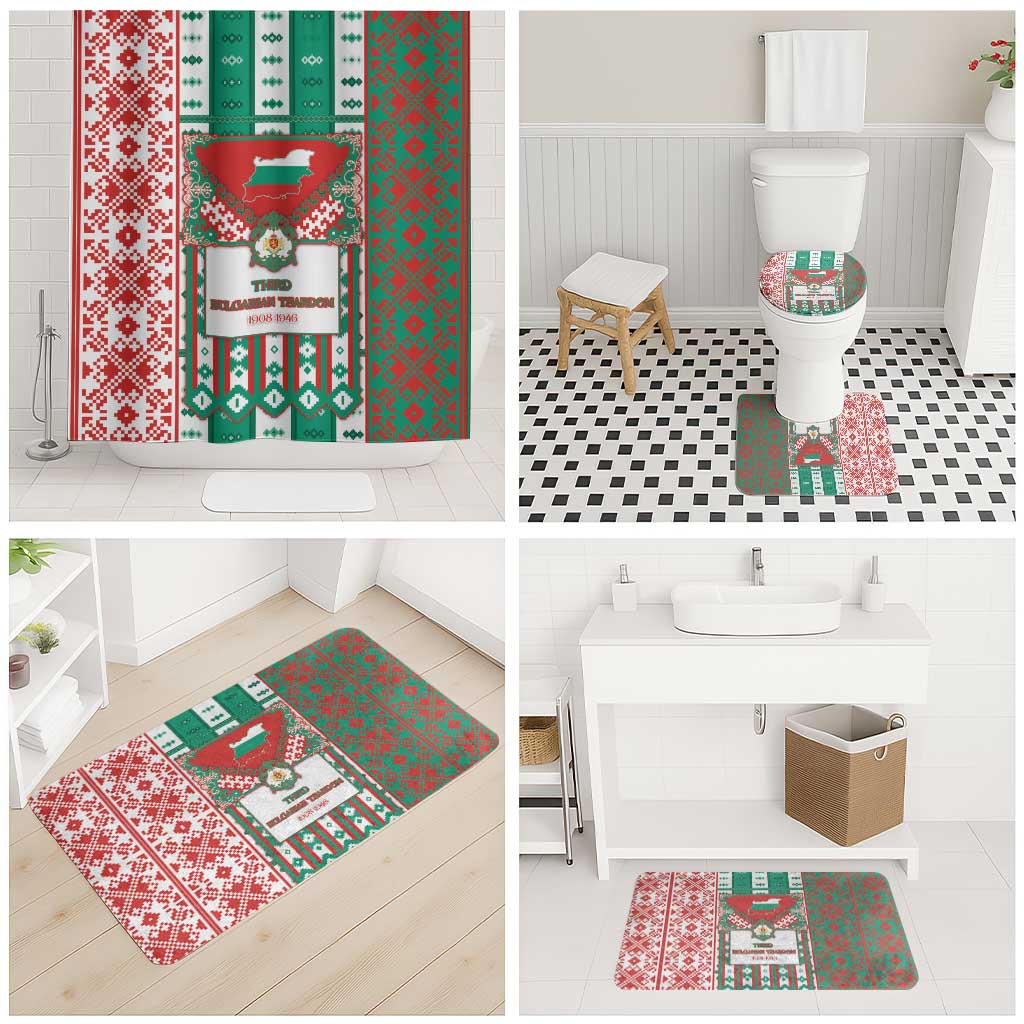 Tsardom Of Bulgaria Bathroom Set Slavic Patterns - Wonder Print Shop