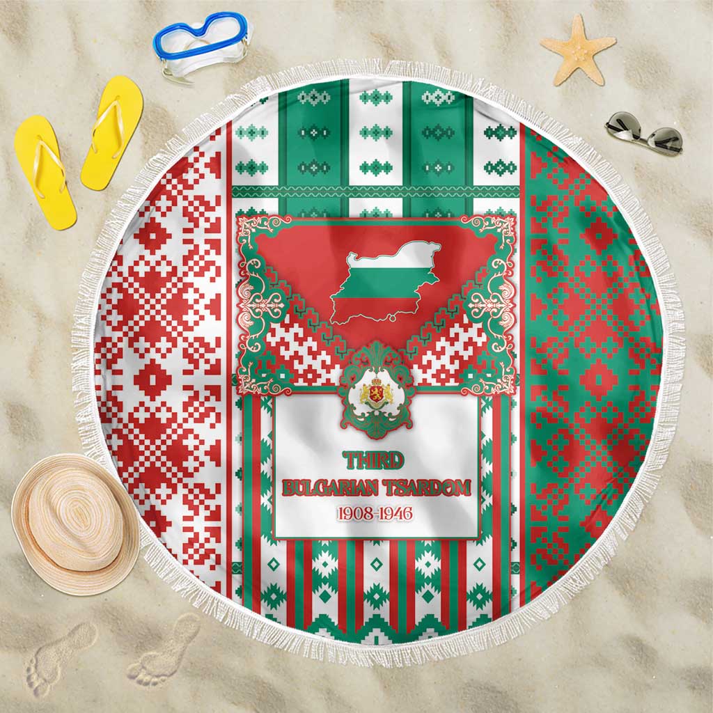 Tsardom Of Bulgaria Beach Blanket Slavic Patterns - Wonder Print Shop