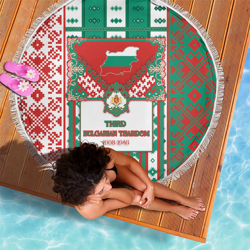 Tsardom Of Bulgaria Beach Blanket Slavic Patterns - Wonder Print Shop