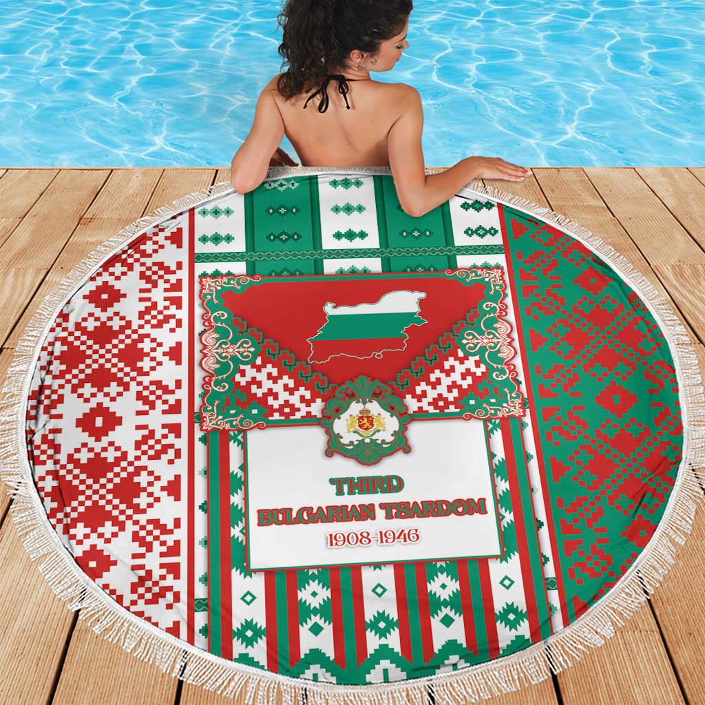 Tsardom Of Bulgaria Beach Blanket Slavic Patterns - Wonder Print Shop