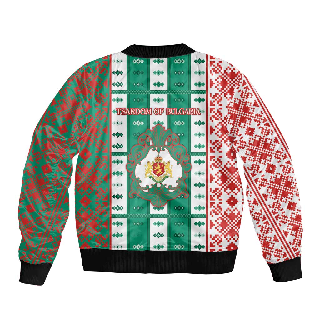 Tsardom Of Bulgaria Bomber Jacket Slavic Patterns - Wonder Print Shop