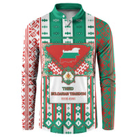 Tsardom Of Bulgaria Button Sweatshirt Slavic Patterns - Wonder Print Shop