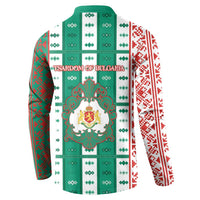 Tsardom Of Bulgaria Button Sweatshirt Slavic Patterns - Wonder Print Shop