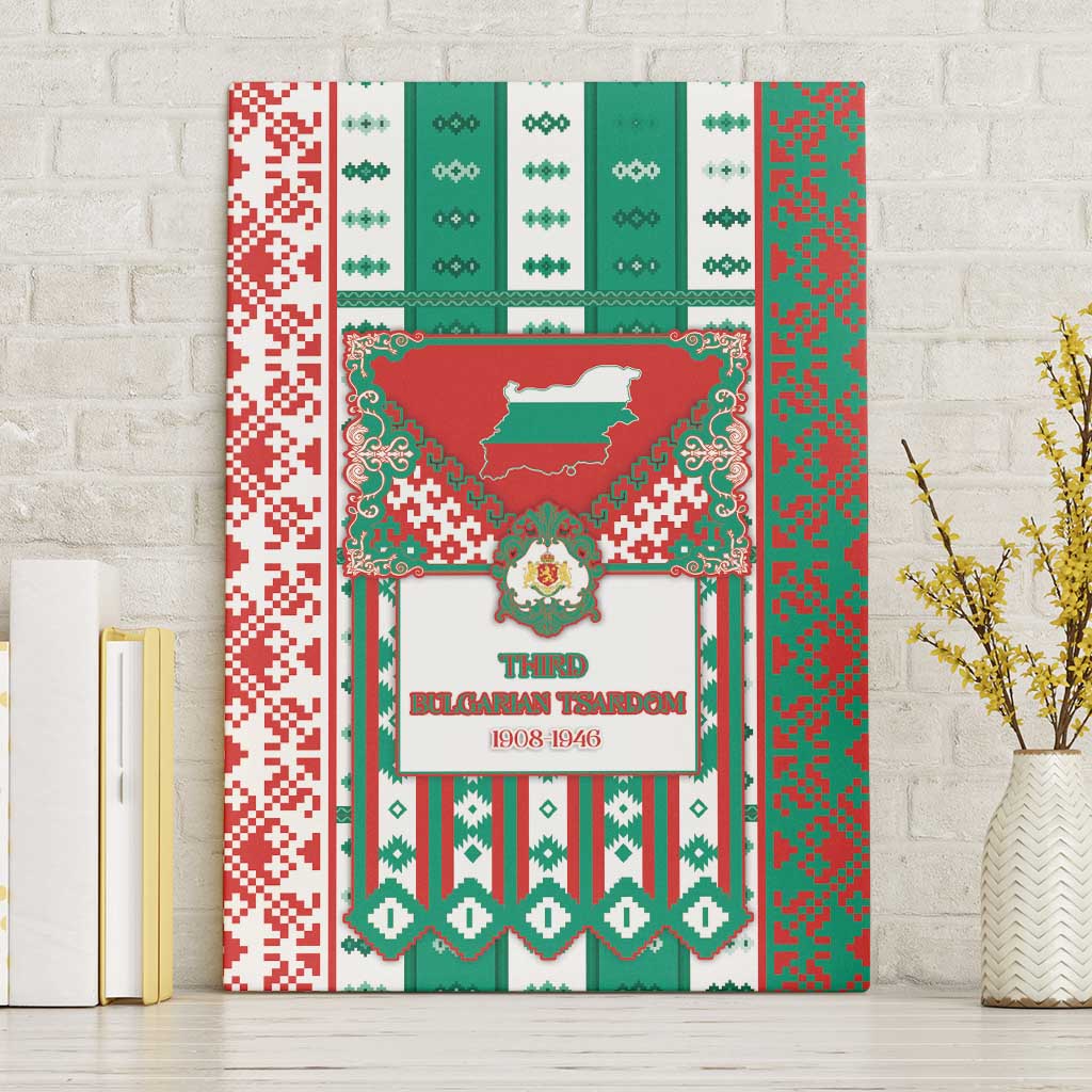 Tsardom Of Bulgaria Canvas Wall Art Slavic Patterns - Wonder Print Shop