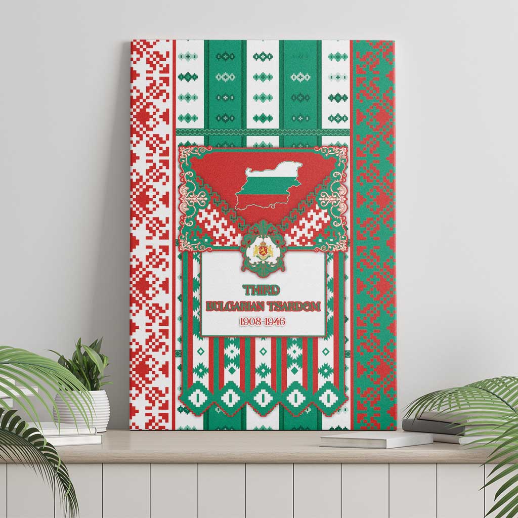Tsardom Of Bulgaria Canvas Wall Art Slavic Patterns - Wonder Print Shop