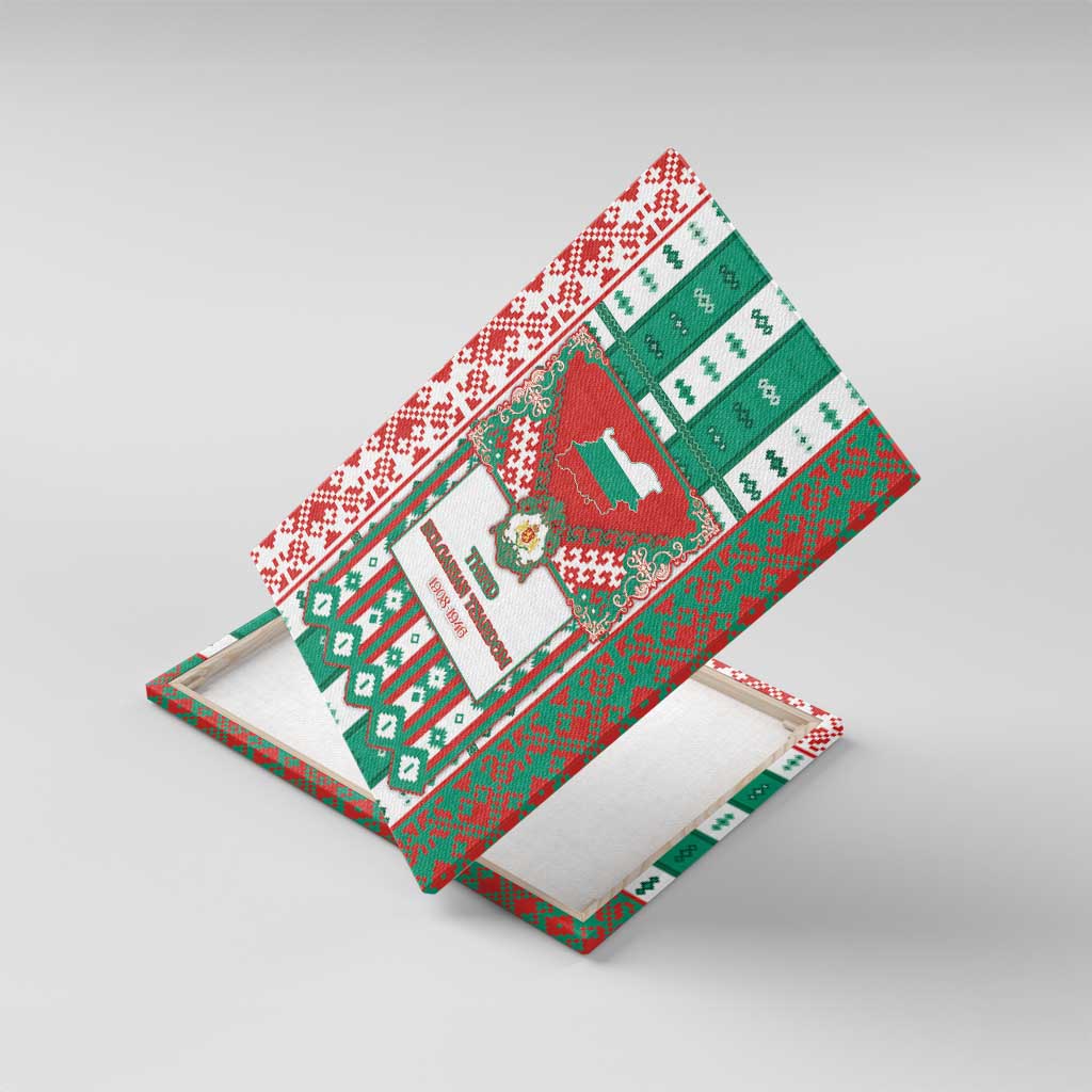 Tsardom Of Bulgaria Canvas Wall Art Slavic Patterns - Wonder Print Shop