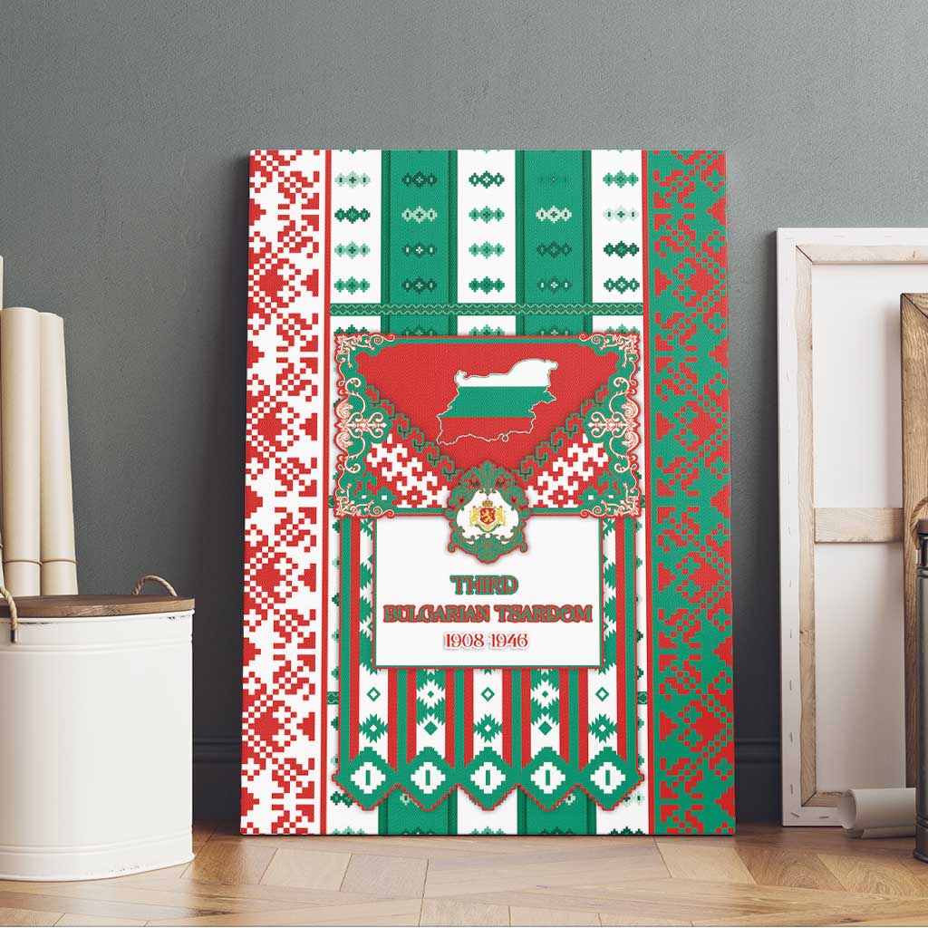Tsardom Of Bulgaria Canvas Wall Art Slavic Patterns - Wonder Print Shop
