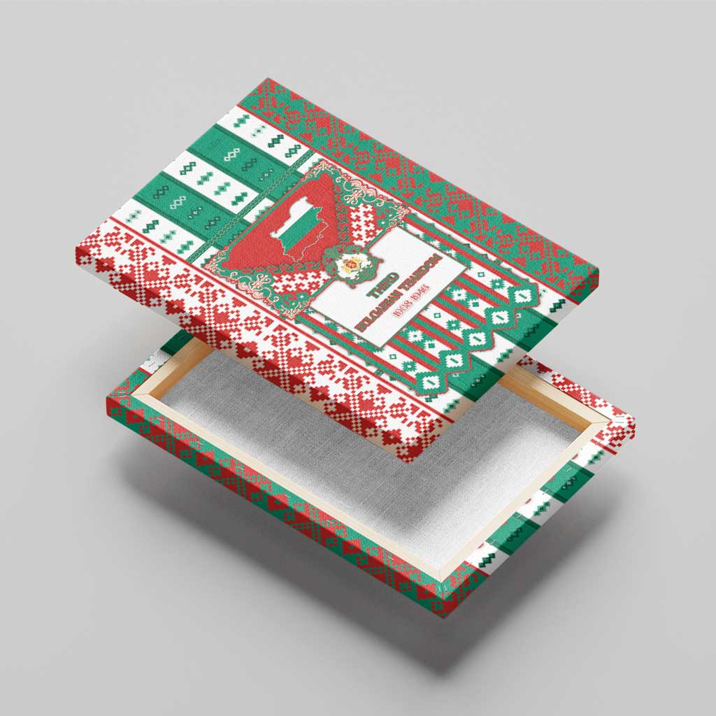 Tsardom Of Bulgaria Canvas Wall Art Slavic Patterns - Wonder Print Shop