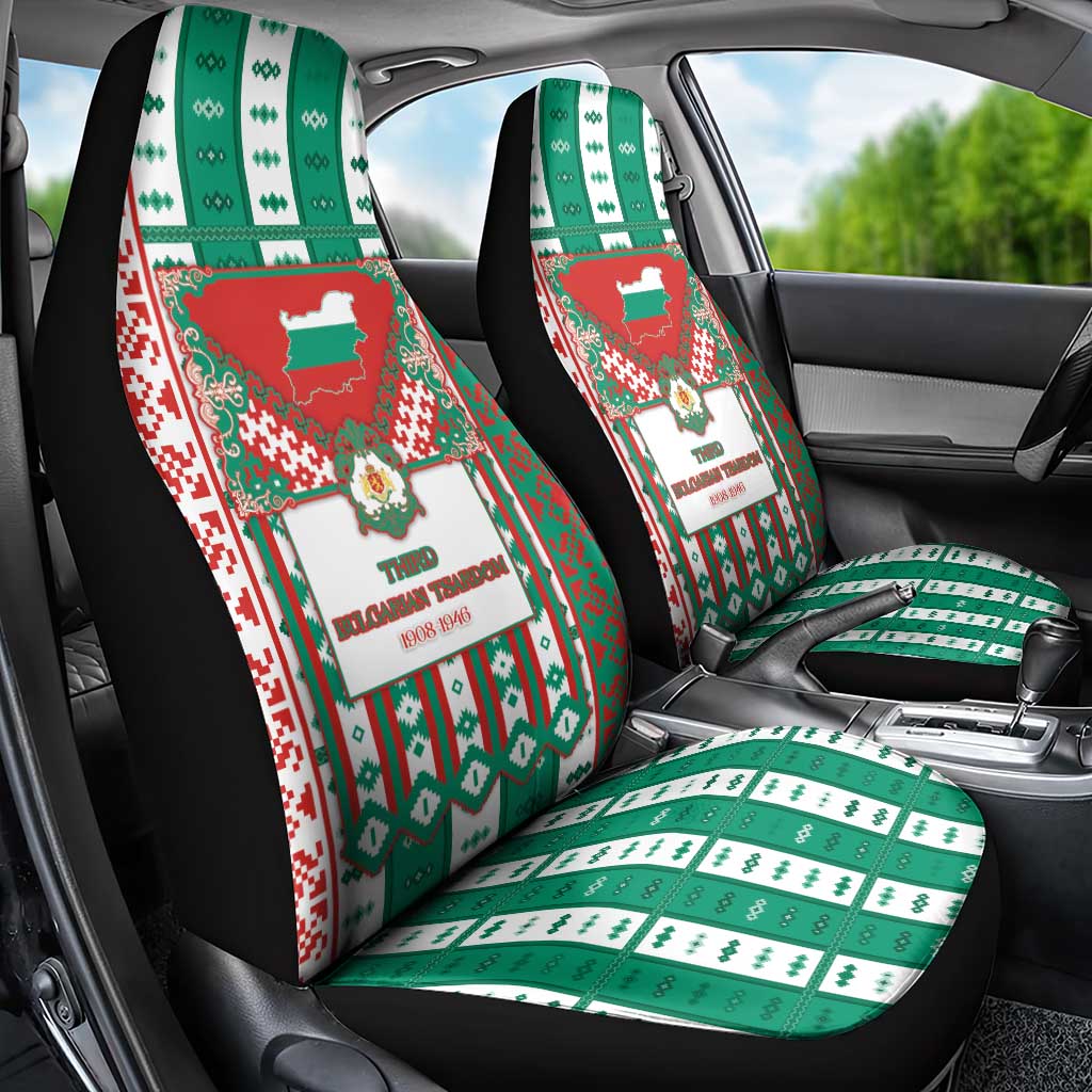 Tsardom Of Bulgaria Car Seat Cover Slavic Patterns - Wonder Print Shop