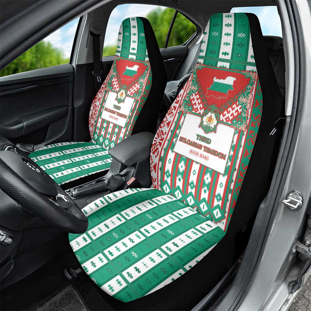 Tsardom Of Bulgaria Car Seat Cover Slavic Patterns - Wonder Print Shop