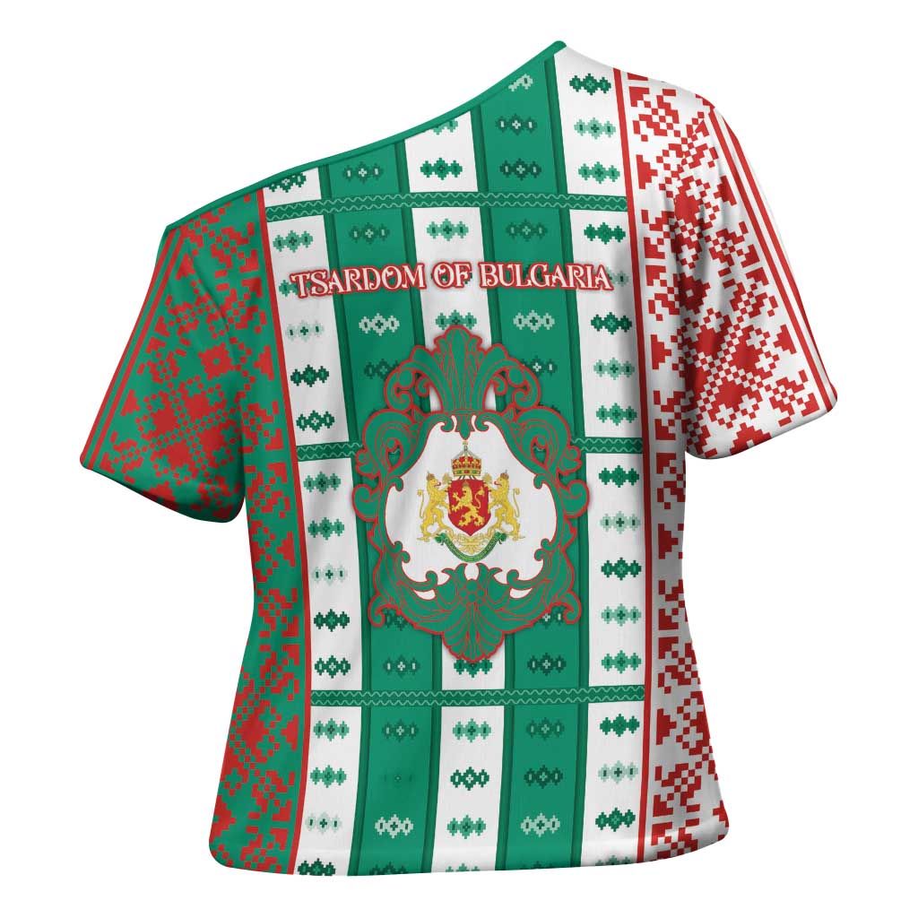 Tsardom Of Bulgaria Cross Shoulder Shirt Slavic Patterns - Wonder Print Shop