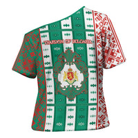 Tsardom Of Bulgaria Cross Shoulder Shirt Slavic Patterns - Wonder Print Shop