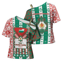Tsardom Of Bulgaria Cross Shoulder Shirt Slavic Patterns - Wonder Print Shop