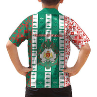 Tsardom Of Bulgaria Family Matching Long Sleeve Bodycon Dress and Hawaiian Shirt Slavic Patterns - Wonder Print Shop