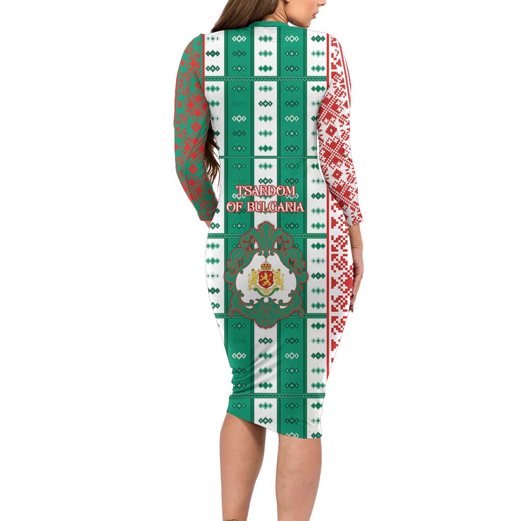 Tsardom Of Bulgaria Family Matching Long Sleeve Bodycon Dress and Hawaiian Shirt Slavic Patterns - Wonder Print Shop