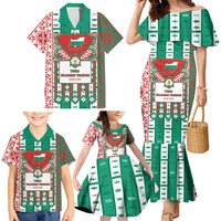 Tsardom Of Bulgaria Family Matching Mermaid Dress and Hawaiian Shirt Slavic Patterns - Wonder Print Shop