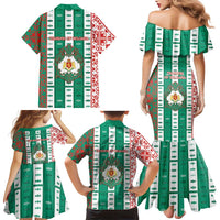 Tsardom Of Bulgaria Family Matching Mermaid Dress and Hawaiian Shirt Slavic Patterns - Wonder Print Shop