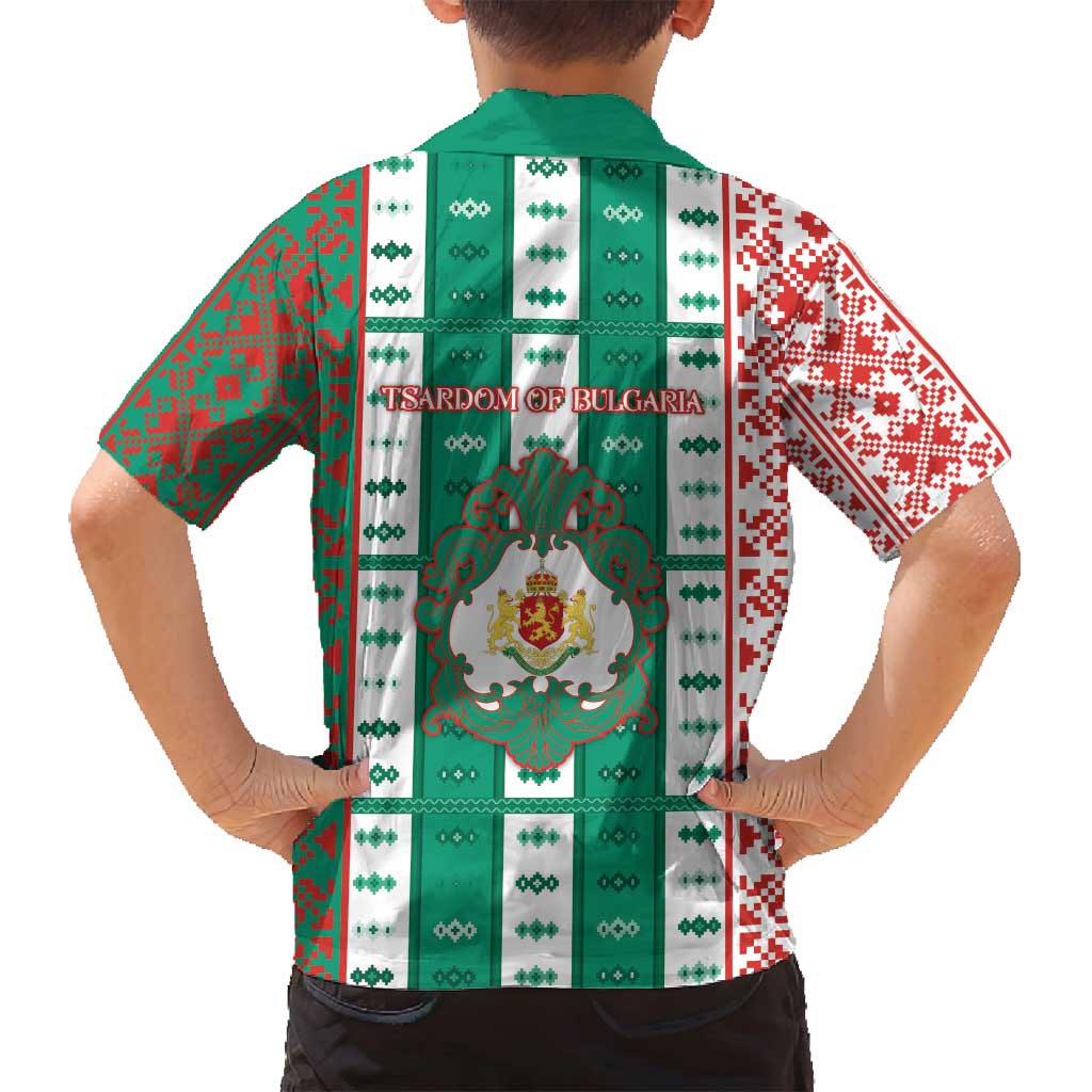 Tsardom Of Bulgaria Family Matching Off Shoulder Maxi Dress and Hawaiian Shirt Slavic Patterns - Wonder Print Shop