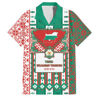 Tsardom Of Bulgaria Family Matching Off Shoulder Maxi Dress and Hawaiian Shirt Slavic Patterns - Wonder Print Shop