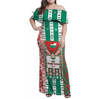 Tsardom Of Bulgaria Family Matching Off Shoulder Maxi Dress and Hawaiian Shirt Slavic Patterns - Wonder Print Shop