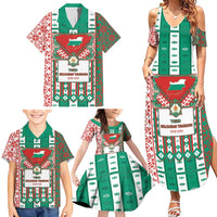 Tsardom Of Bulgaria Family Matching Summer Maxi Dress and Hawaiian Shirt Slavic Patterns - Wonder Print Shop