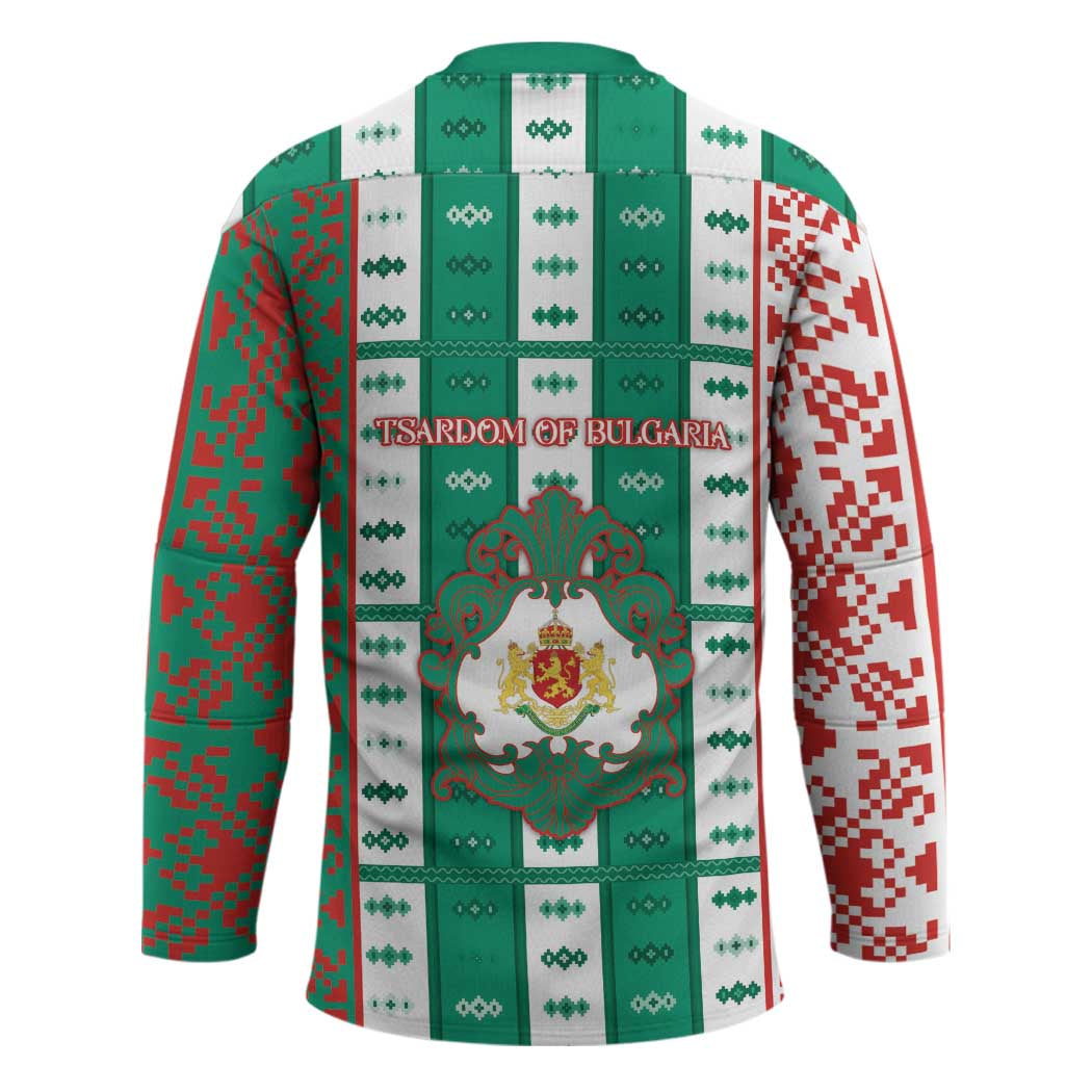 Tsardom Of Bulgaria Hockey Jersey Slavic Patterns - Wonder Print Shop