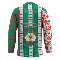 Tsardom Of Bulgaria Hockey Jersey Slavic Patterns - Wonder Print Shop