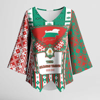 Tsardom Of Bulgaria Kimono Sleeve Blouse Slavic Patterns - Wonder Print Shop