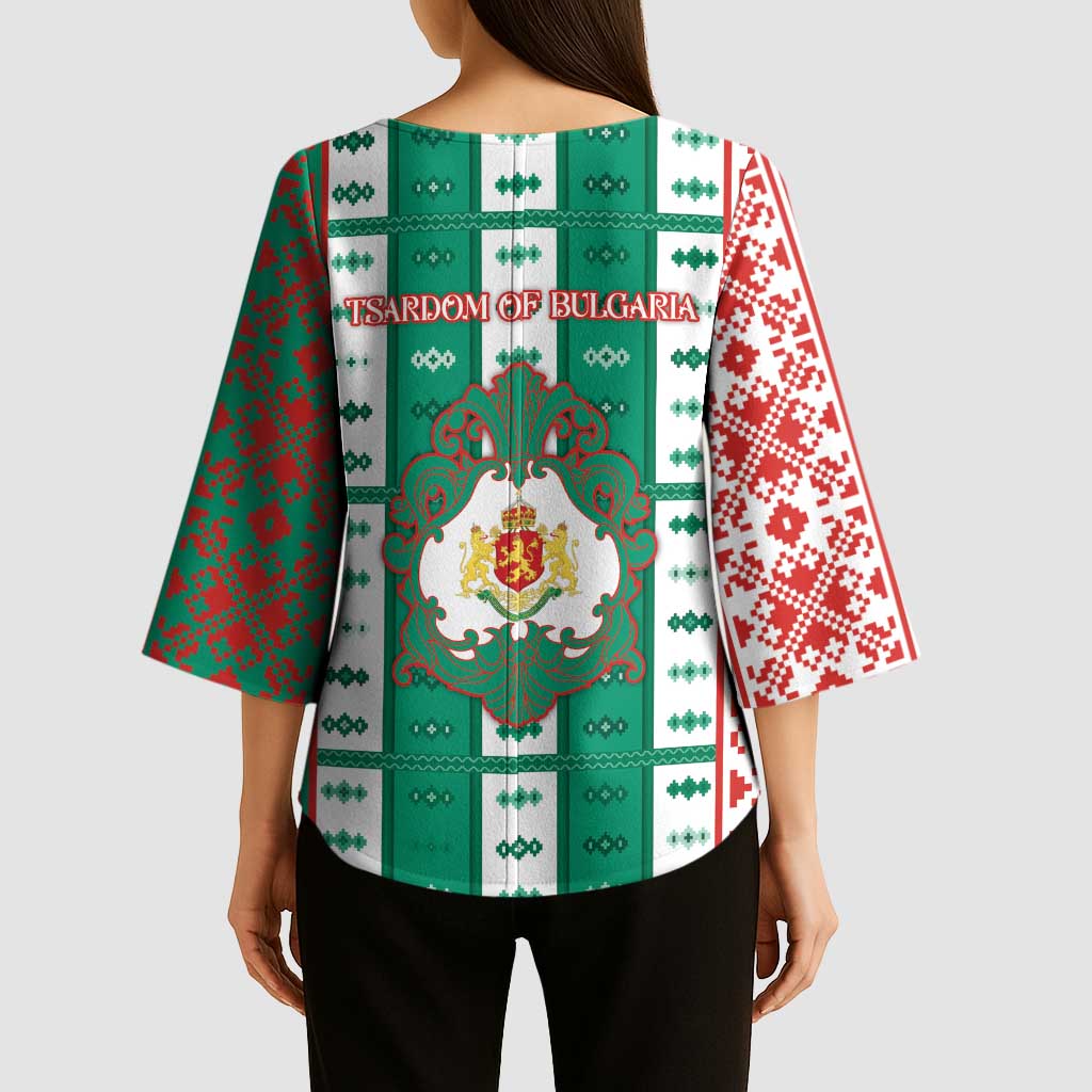 Tsardom Of Bulgaria Kimono Sleeve Blouse Slavic Patterns - Wonder Print Shop