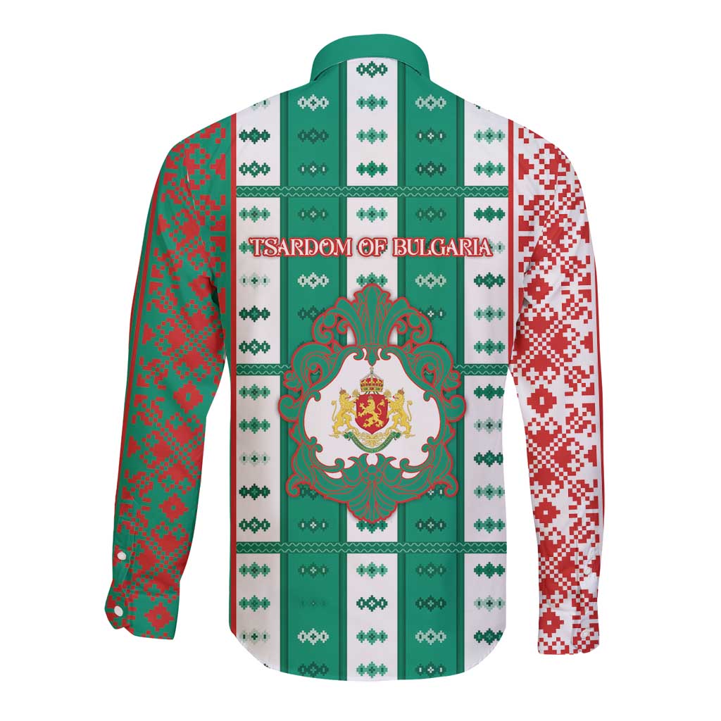 Tsardom Of Bulgaria Long Sleeve Button Shirt Slavic Patterns - Wonder Print Shop