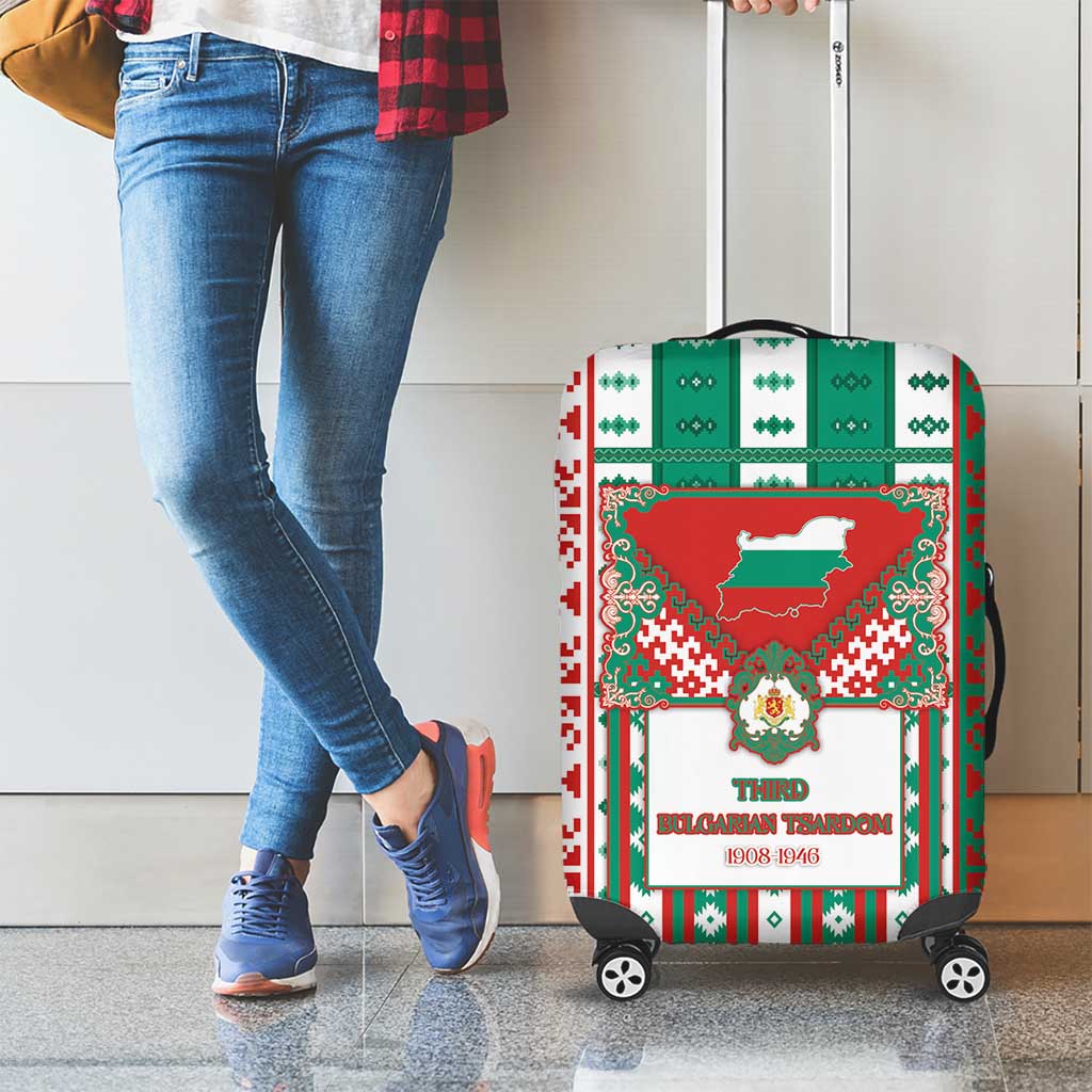 Tsardom Of Bulgaria Luggage Cover Slavic Patterns - Wonder Print Shop