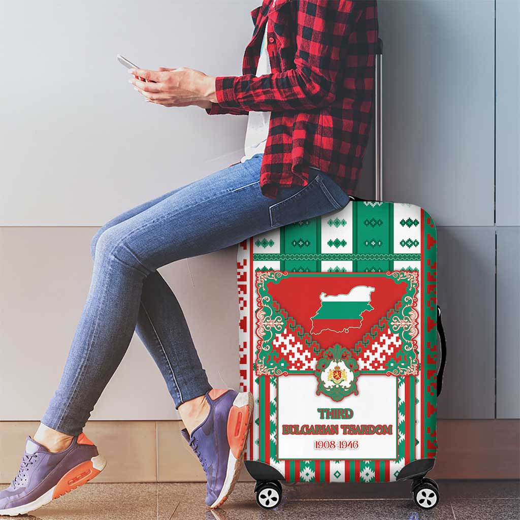 Tsardom Of Bulgaria Luggage Cover Slavic Patterns - Wonder Print Shop