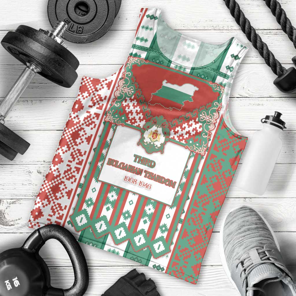 Tsardom Of Bulgaria Men Tank Top Slavic Patterns - Wonder Print Shop