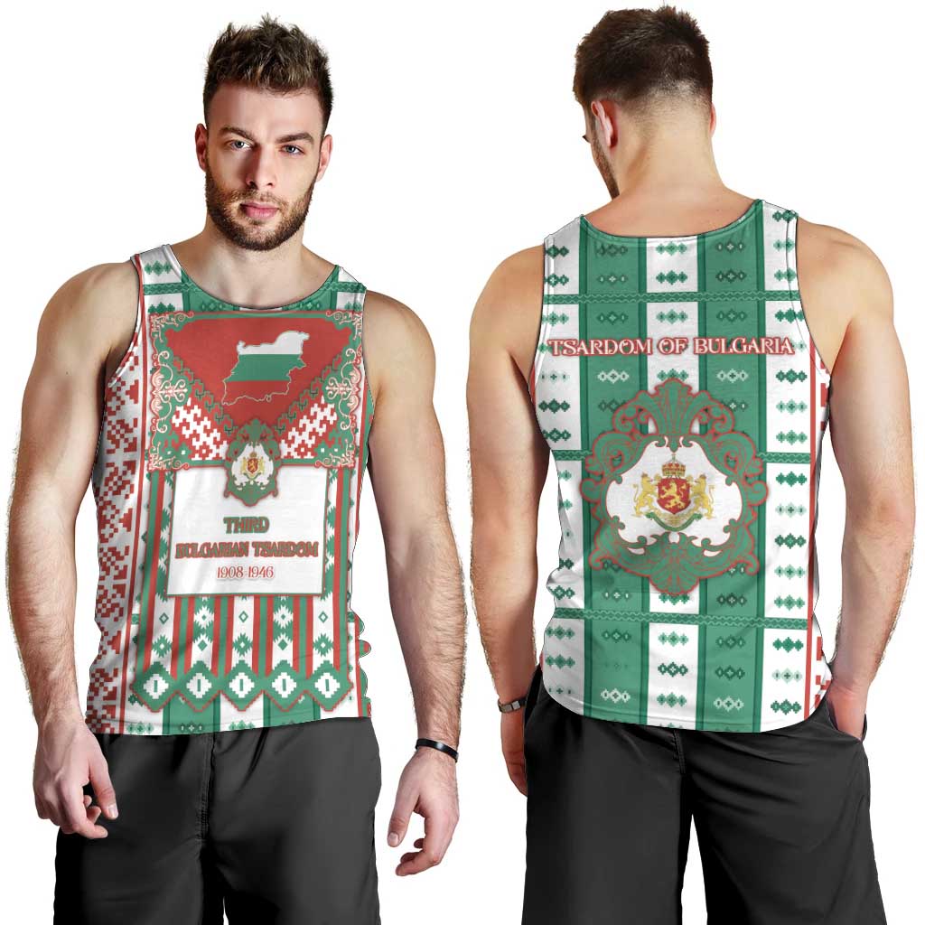 Tsardom Of Bulgaria Men Tank Top Slavic Patterns - Wonder Print Shop