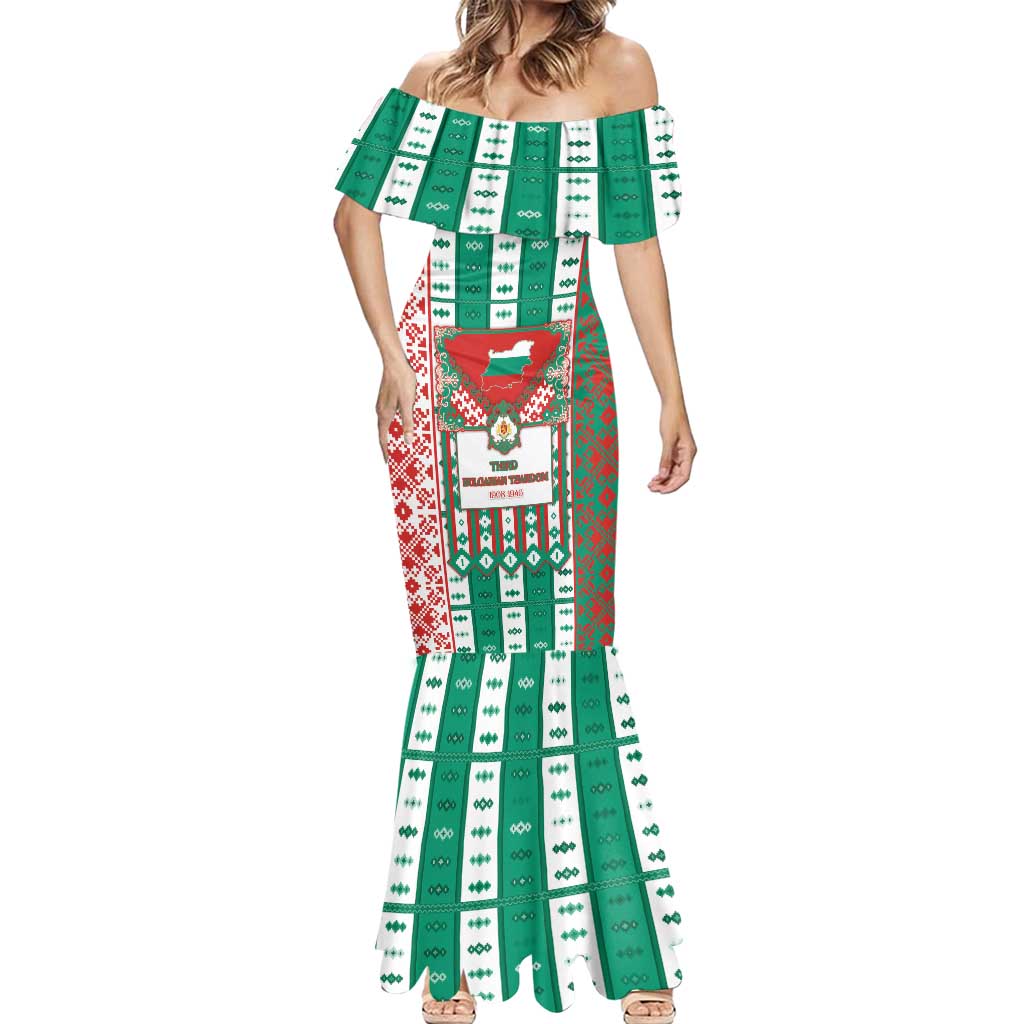 Tsardom Of Bulgaria Mermaid Dress Slavic Patterns - Wonder Print Shop