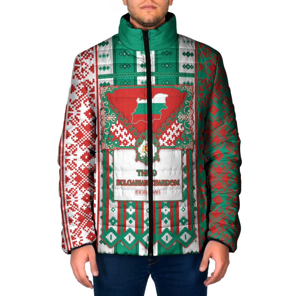 Tsardom Of Bulgaria Padded Jacket Slavic Patterns - Wonder Print Shop