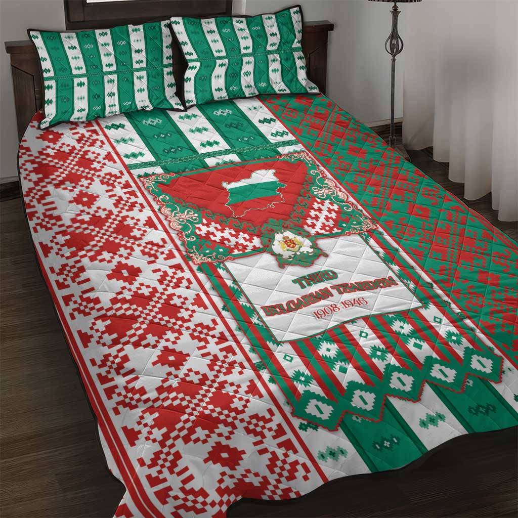 Tsardom Of Bulgaria Quilt Bed Set Slavic Patterns - Wonder Print Shop