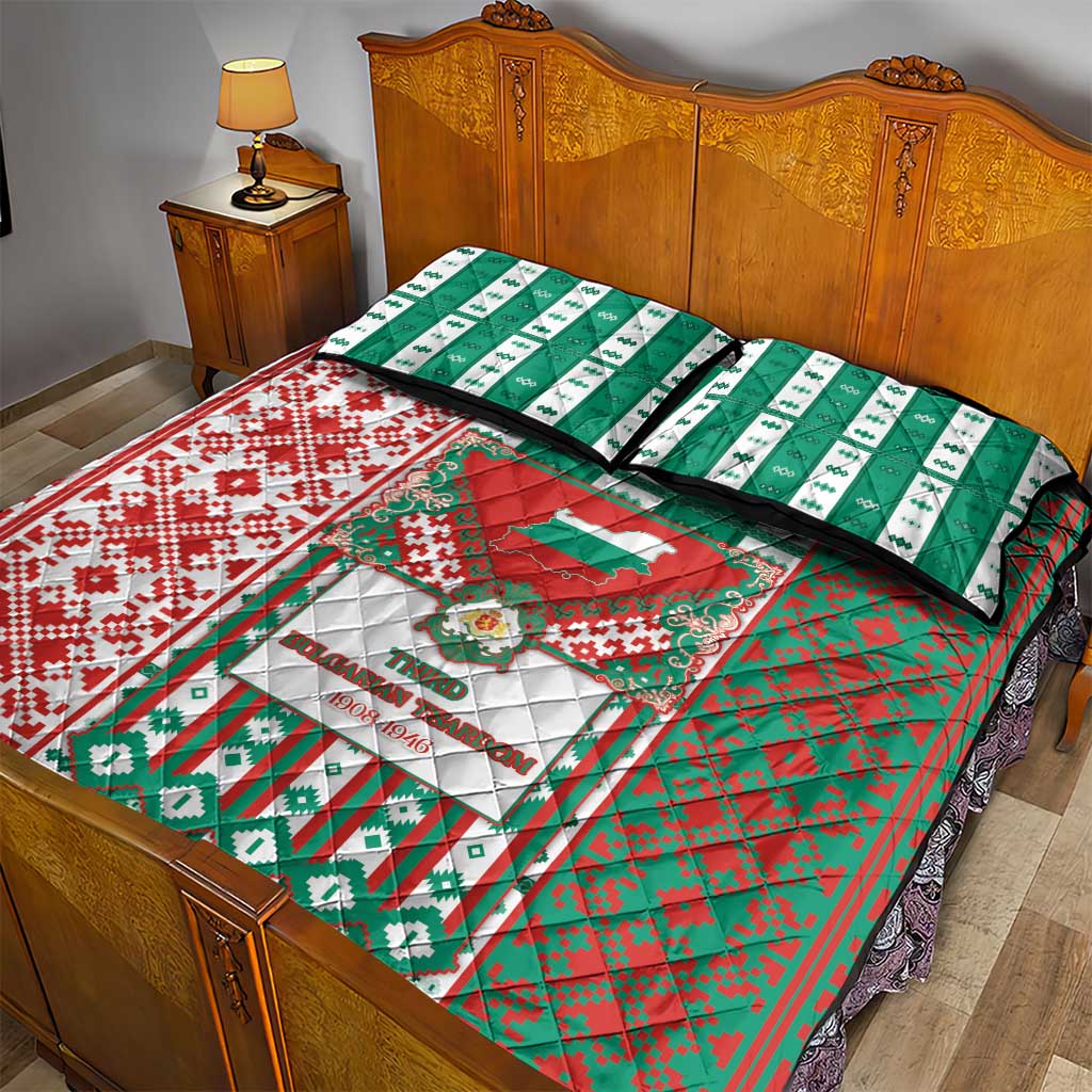 Tsardom Of Bulgaria Quilt Bed Set Slavic Patterns - Wonder Print Shop