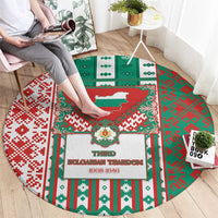 Tsardom Of Bulgaria Round Carpet Slavic Patterns - Wonder Print Shop