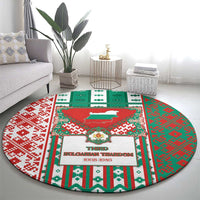 Tsardom Of Bulgaria Round Carpet Slavic Patterns - Wonder Print Shop