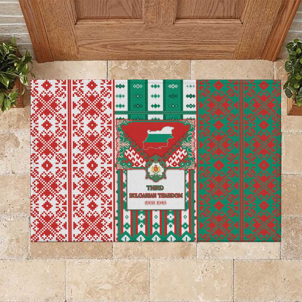 Tsardom Of Bulgaria Rubber Doormat Slavic Patterns - Wonder Print Shop