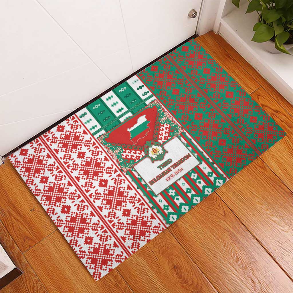 Tsardom Of Bulgaria Rubber Doormat Slavic Patterns - Wonder Print Shop