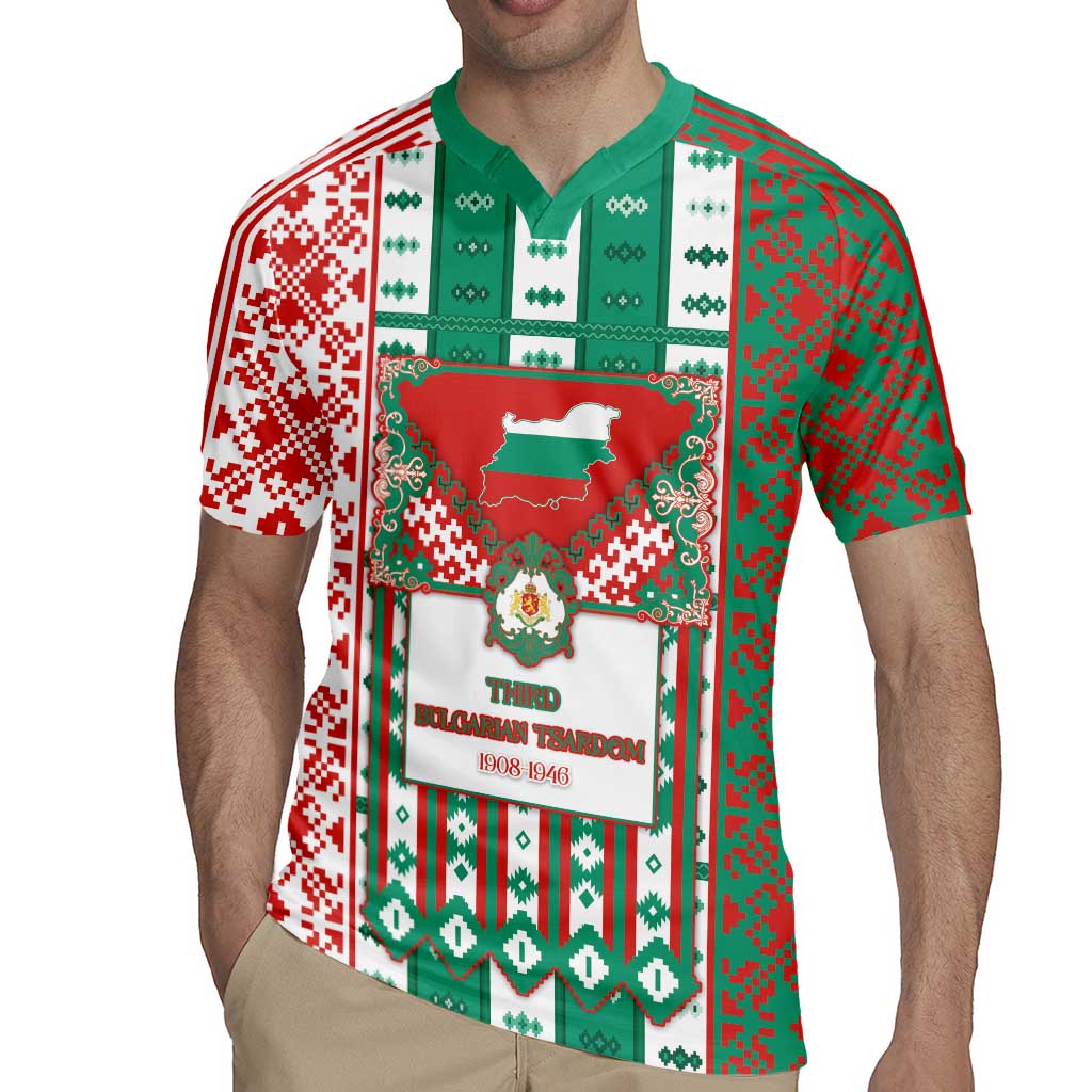 Tsardom Of Bulgaria Rugby Jersey Slavic Patterns - Wonder Print Shop