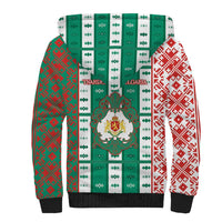 Tsardom Of Bulgaria Sherpa Hoodie Slavic Patterns - Wonder Print Shop