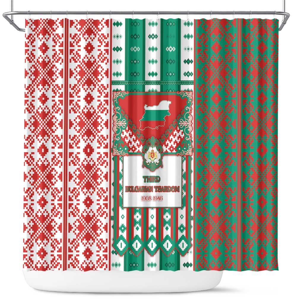 Tsardom Of Bulgaria Shower Curtain Slavic Patterns - Wonder Print Shop